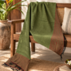 Green and Terr HL Sh2 Handloom shawl
