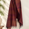 burgundy handloom shawl/ sarong burgundy handloom shawl/ sarong2