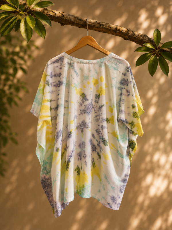 tie and dye poncho botanical2
